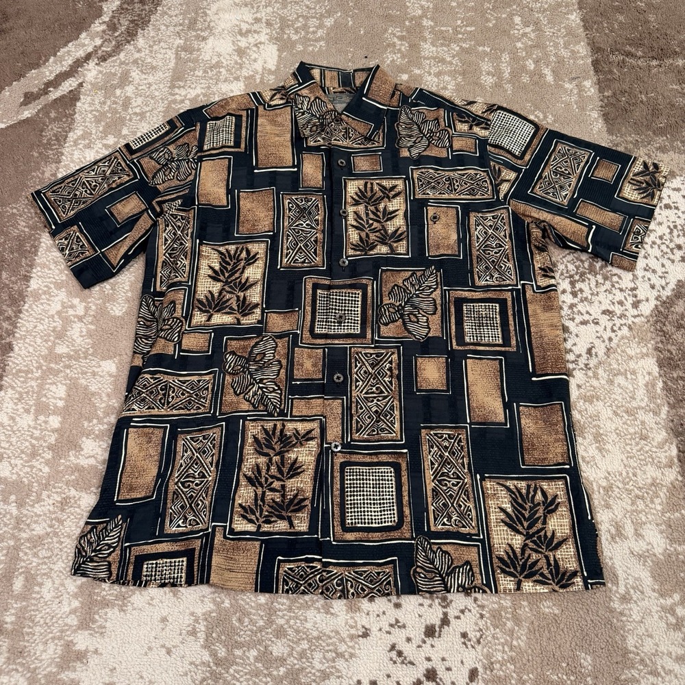 Tori Richard Hawaiian Shirt Mens Small Short Sleeve Button Up Silk Blend